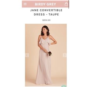 Birdy Grey Convertible Dress - TAUPE